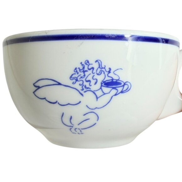 VNTG 1994 Starbucks Rosanna Imports Ceramic Espresso Cup & Saucer Cherub Design - Picture 14 of 15